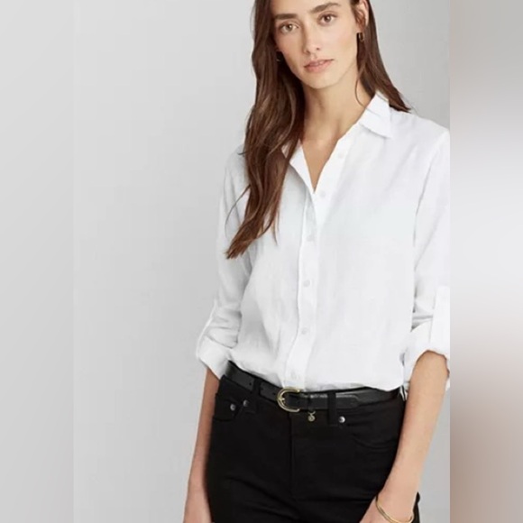 Ralph Lauren Tops - Ralph Lauren Linen Button Down Shirt